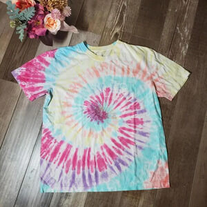 Ivory Ella Pastel Tie-Dye Crewneck T-Shirt Women's Size XS NWOT